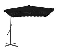 vidaXL Parasol avec mât en acier 250x250x230 cm noir