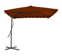 vidaXL Parasol avec mât en acier 250x250x230 cm Terracota