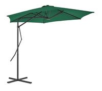 vidaXL Parasol avec mât en acier 300 cm vert