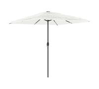 vidaXL Parasol avec mât en acier blanc 248x248x248 cm