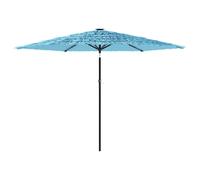 vidaXL Parasol avec mât en acier bleu 288x288x225 cm