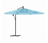 vidaXL Parasol avec mât en acier bleu 290x290x238 cm