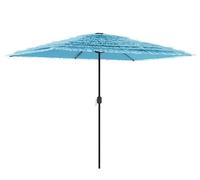 vidaXL Parasol avec mât en acier bleu 300x200x250 cm