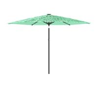 vidaXL Parasol avec mât en acier vert 288x288x225 cm