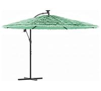 vidaXL Parasol avec mât en acier vert 290x290x238 cm