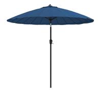 vidaXL Parasol avec mât en aluminium 270 cm bleu azur