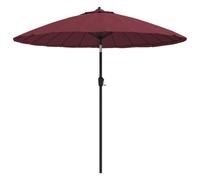 vidaXL Parasol d'extérieur 270 cm avec mât en aluminium – Rouge bordeaux