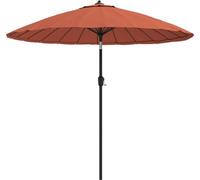 vidaXL Parasol avec mât en aluminium 270 cm Terracotta-Rouge