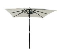 vidaXL Parasol avec mât en aluminium 3 couches couleur sable 2,5x2,5 m