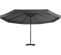 vidaXL Parasol avec mât en aluminium 500 cm Anthracite