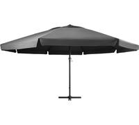 vidaXL Parasol de jardin avec mât en aluminium 600 cm anthracite 47372