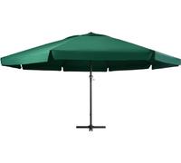 vidaXL Parasol avec mât en aluminium 600 cm vert