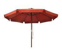 vidaXL Parasol avec mât en bois 330 cm Terracota