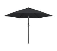 vidaXL Parasol avec mât métallique 300 cm noir