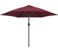 vidaXL Parasol avec mât métallique 300 cm rouge bordeaux