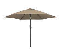 vidaXL Parasol avec mât métallique 300 cm Taupe