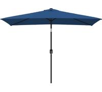 vidaXL Parasol avec mât métallique 300x200 cm bleu azur