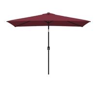 vidaXL Parasol avec mât métallique 300x200 cm rouge bordeaux