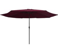 vidaXL Parasol de Jardin avec Mât en Métal, Pare-soleil de Patio, Abri de Soleil, Parasol de Terrasse Arrière-cour 47382
