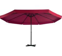 vidaXL Parasol avec pied de parasol rouge
