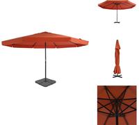 vidaXL Parasol avec pied Terrakotta-Rouge - Parasols & Protection solaire