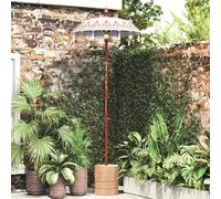 vidaXL Parasol balinais crème 125 x 125 x 260 cm