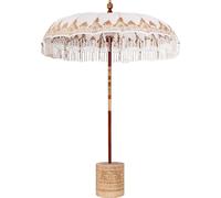 vidaXL Parasol balinais avec socle Crème 185 x 185 x 260 cm