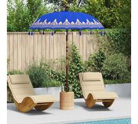 vidaXL Parasol balinais bleu 185 x 185 x 260 cm