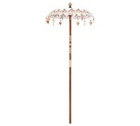 vidaXL Parasol balinais crème 125 x 125 x 260 cm
