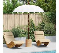 vidaXL Parasol balinais crème 190 x 190 x 260 cm