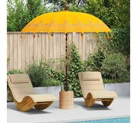 vidaXL Parasol balinais Jaune 215 x 215 x 260 cm