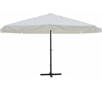 vidaXL Parasol blanc 500 cm aluminium