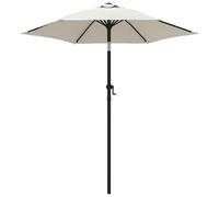 vidaXL Parasol blanc sable 200 x 224 cm aluminium