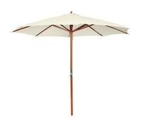 vidaXL Parasol Blanc Sable Pare Soleil Jardin Terrasse Parasol de Plage Balcon 40437