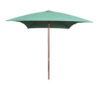 vidaXL Parasol bois 200 x 300 cm - Vert
