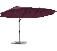 vidaXL parasol Bordeauxrot 372 x 198 x 243 cm