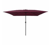 vidaXL Parasol carré 295x245 cm - Bordeaux