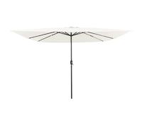 vidaXL - Parasol carré avec LED 295 x 245 cm