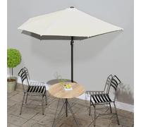 vidaXL Parasol de balcon semi-circulaire 270x144 cm - Sable