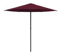 Vidaxl Parasol De Jardin 230 X 230 Cm Polyester Rectangulaire Bordeaux