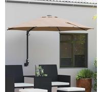 vidaXL, parasol de jardin, 248 x 248 x 148 cm, polyester et acier