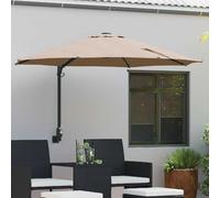 vidaXL, parasol de jardin, 248 x 248 x 148 cm, polyester et acier