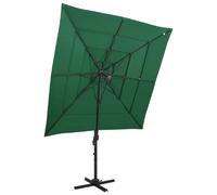 vidaXL Parasol de jardin 250x250 cm Vert