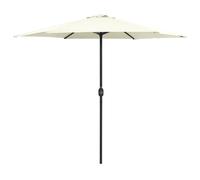 vidaXL Parasol de jardin 270x246 cm Blanc sable