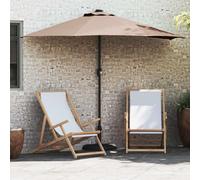 vidaXL Parasol de jardin Taupe 294 x 150 x 224 cm