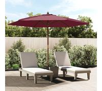 vidaXL Parasol de jardin 299x240 cm - Rouge bordeaux
