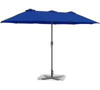 vidaXL Parasol de jardin rectangulaire 370 x 197 x 239 cm Bleu azur