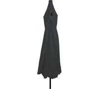 vidaXL, parasol de jardin, 395 x 395 x 245 cm, polyester, forme ronde, couleur anthracite
