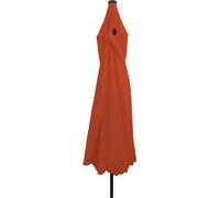vidaXL, parasol de jardin, 395 x 395 x 245 cm, polyester, forme ronde, couleur terracotta