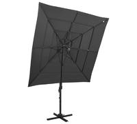 vidaXL Parasol de Jardin 4 Niveaux 250x250 cm Anthracite